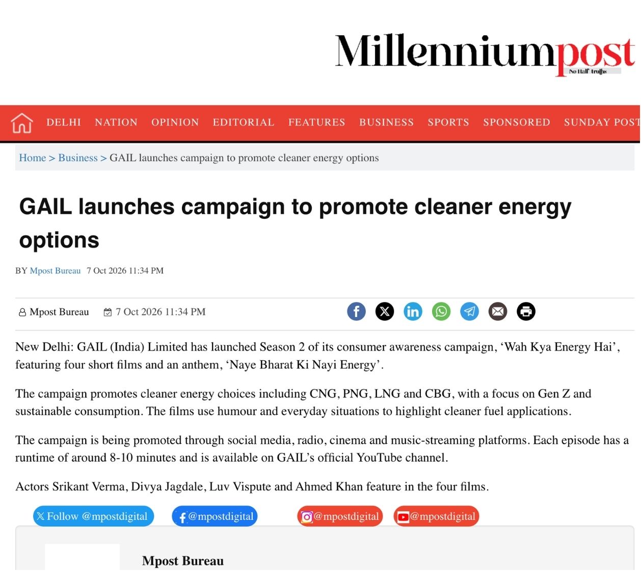 Millennium Post